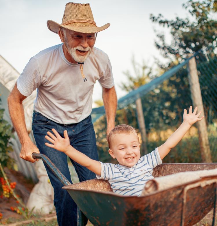 grandfather and grandson